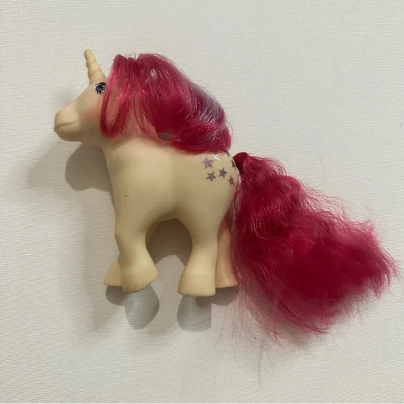 My Little Pony Moondancer Figure G1 Unicorn Glitter Moon Stars 1983 Vtg Hasbro - Picture 2 of 10